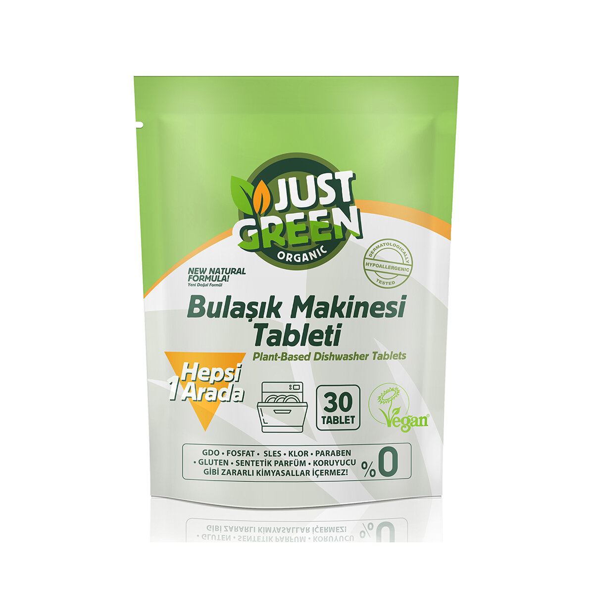 Just Green Organic Bulş.Makn.Tableti 30Lu 480 G