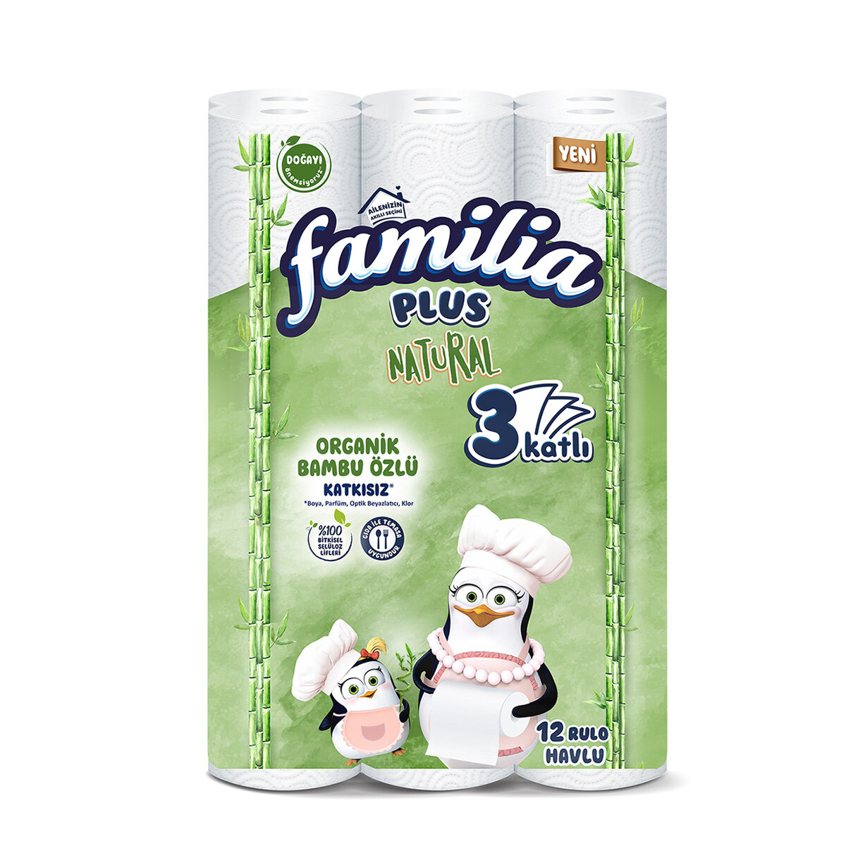 Famılıa Plus Natural Havlu 12Li