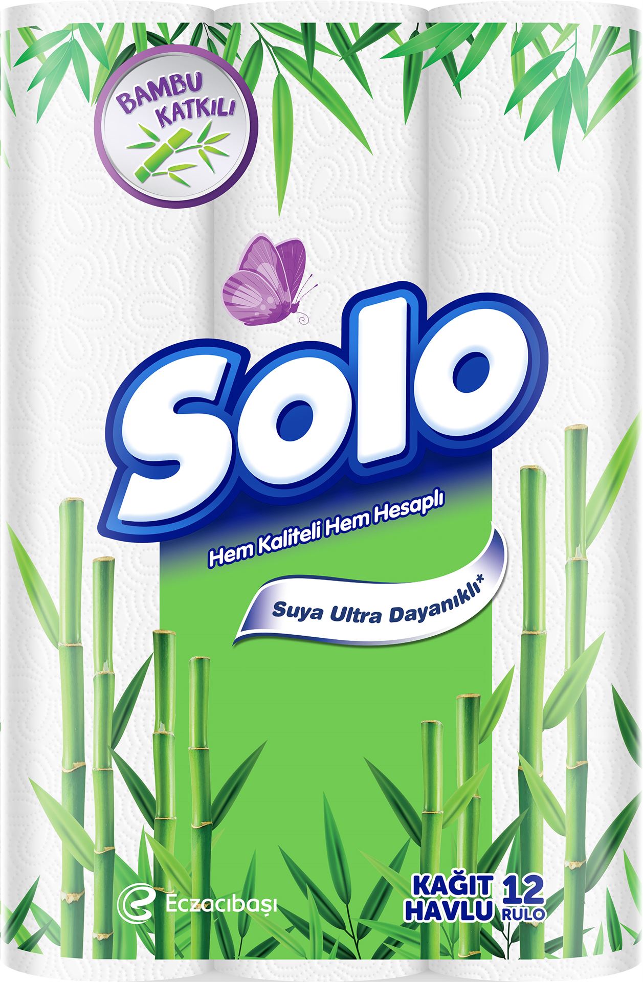 Solo Bambu Katkılı Havlu 12'Li