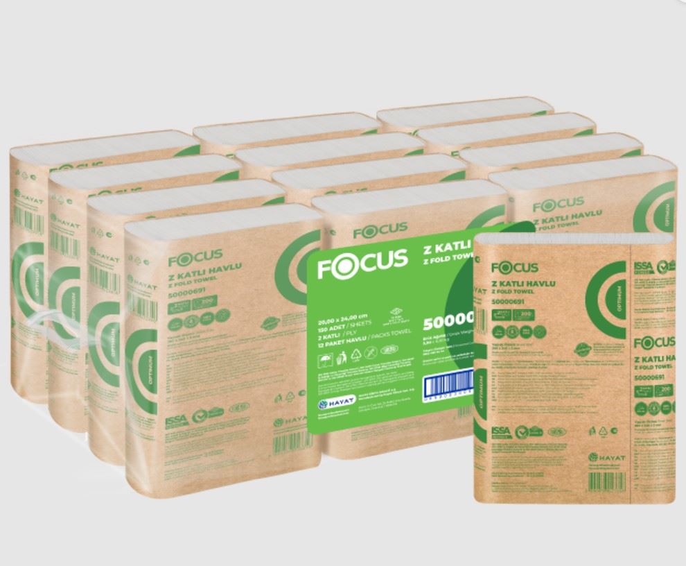 Focus Optımum Z Katlı Havlu 200Lü 22.5*20 Cm 12Li