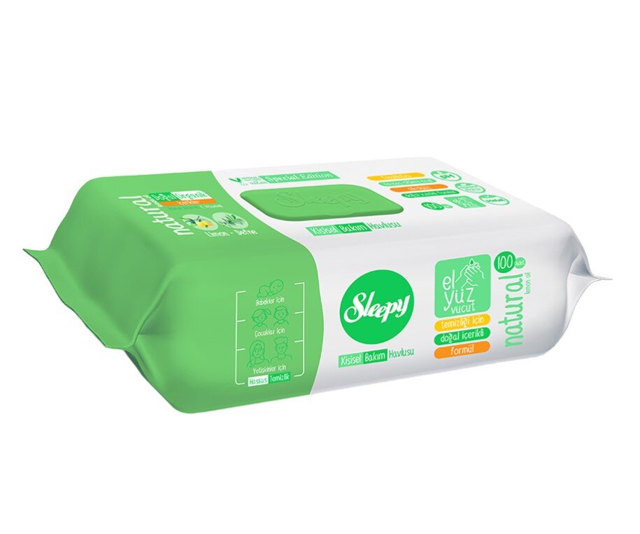 Sleepy Natural Kişisel Bakım Havlusu 100 Lü