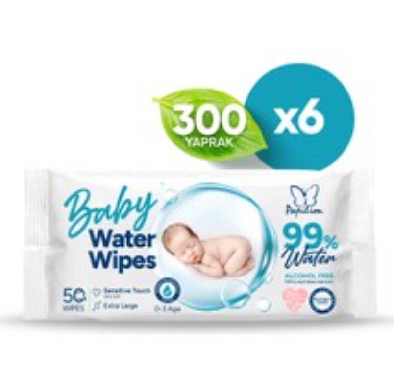 Papılıon Islak Mendil Bebek % 99 Su 50 Li