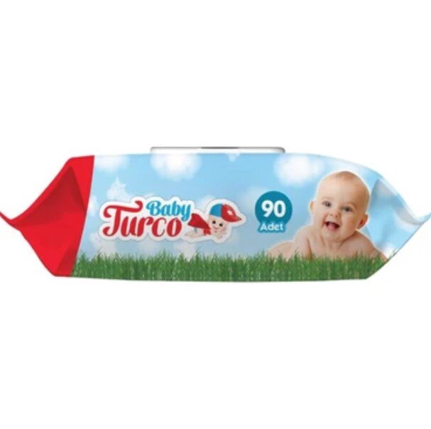 Baby Turco Yenidoğan Islak Bebek Havlusu 90'Lı