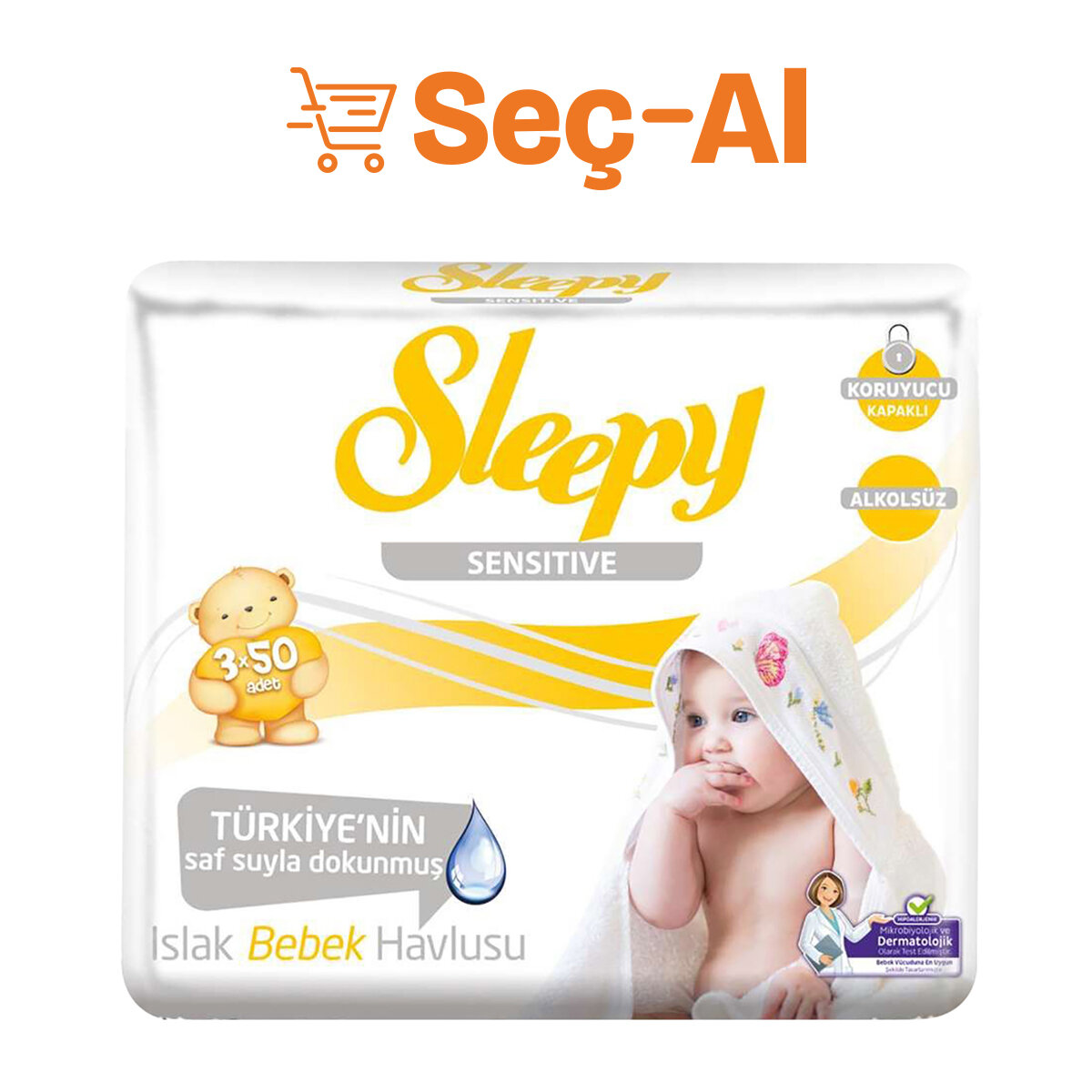 Sleepy Sensıtıve Islak Havlu 3X50 Li