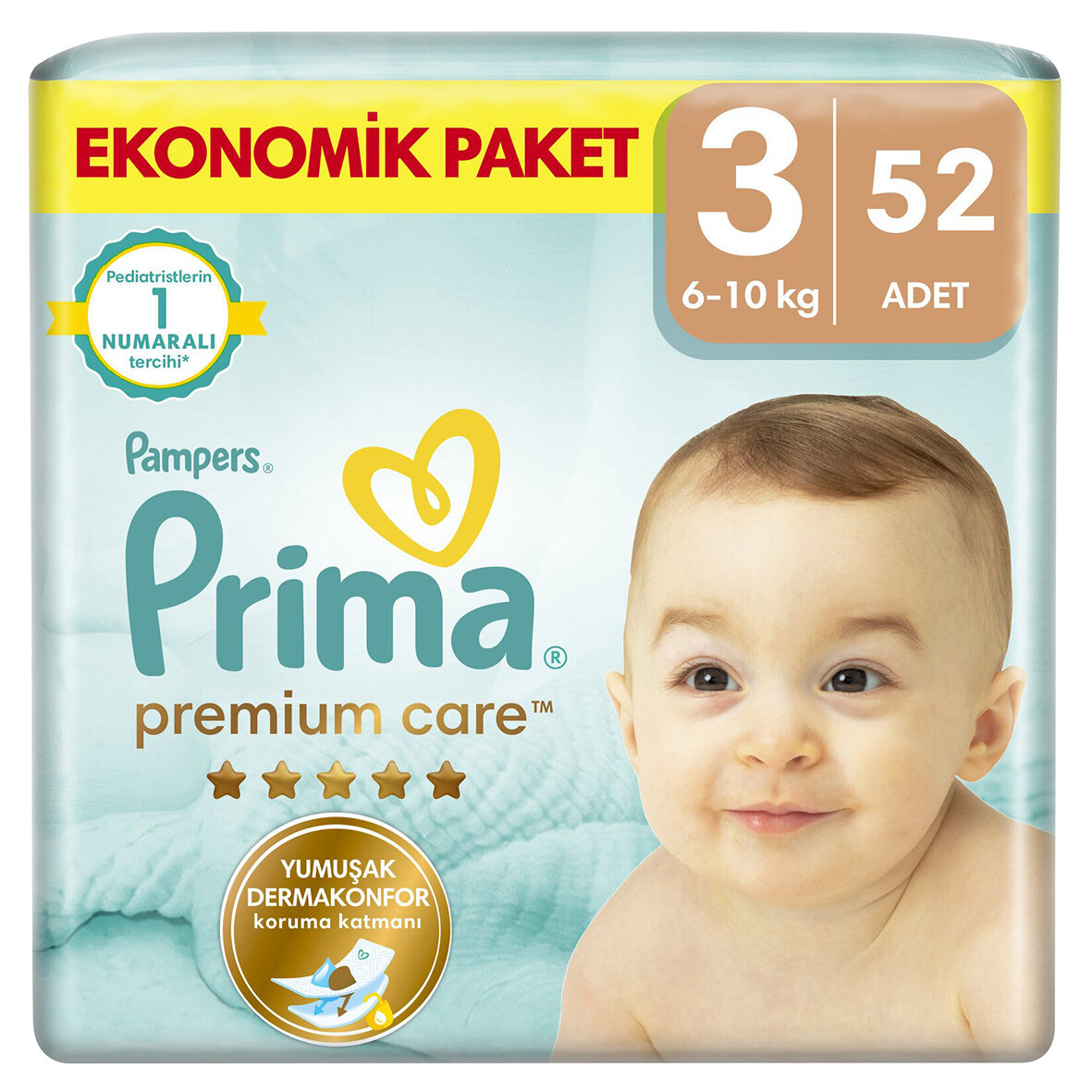 Prıma Prm.Care Eko 3 Beden 6-10 Kg 52 Adet