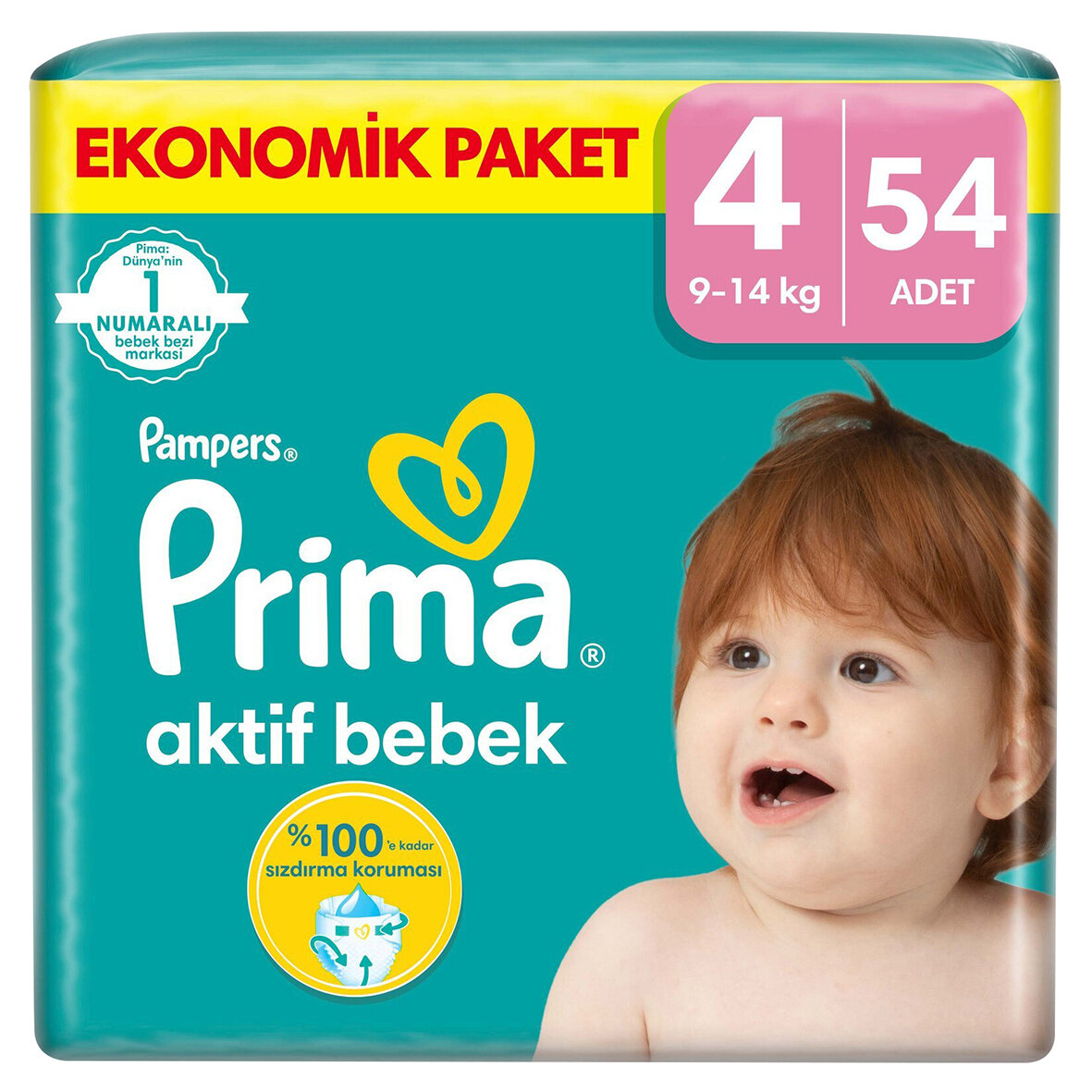 Prıma Ab Ekonomik Paket 4 Beden  9-14 Kg 54 Adet