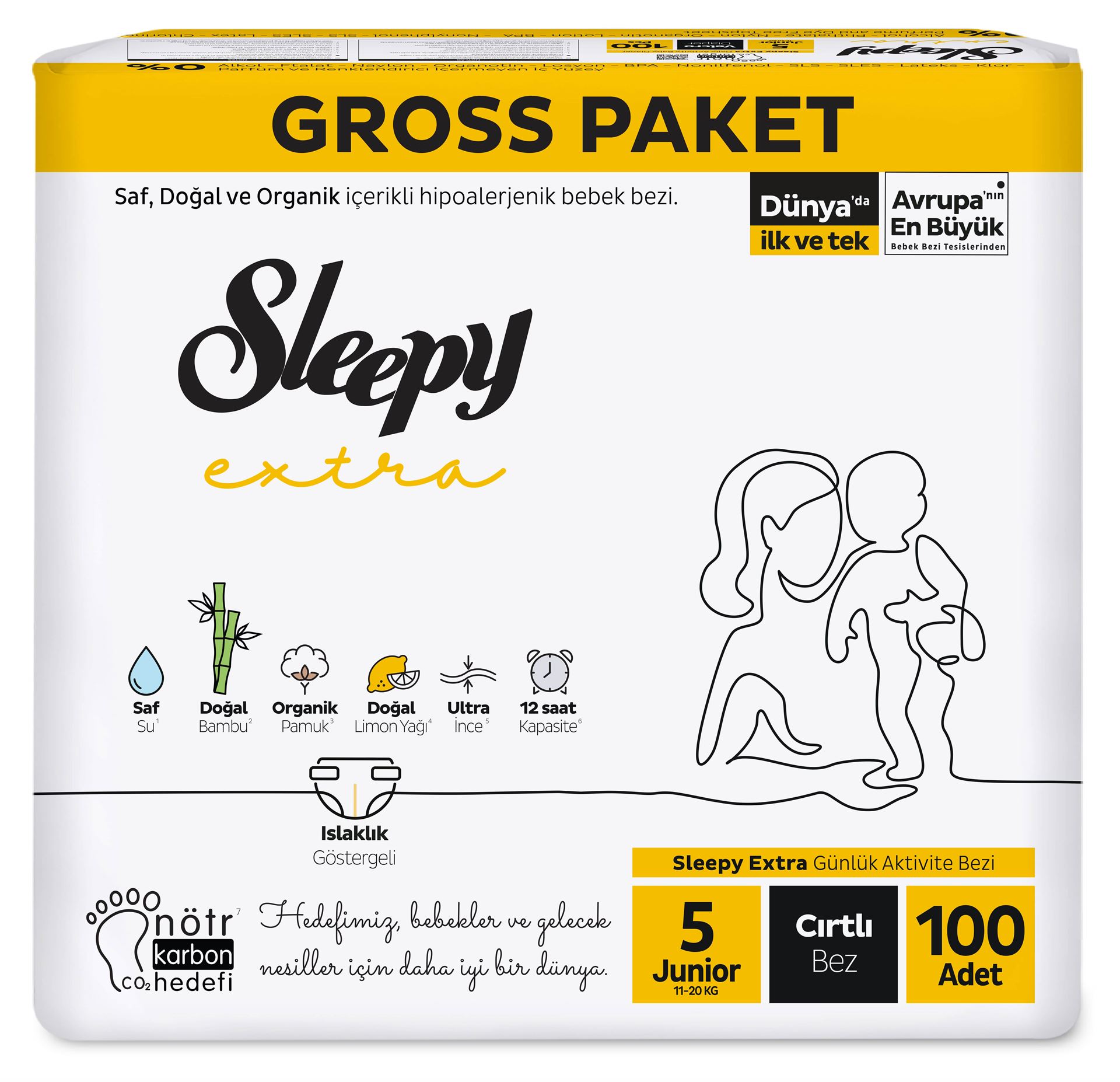 Sleepy Extra Gross 5 Junıor 11-20 Kg 100Lü