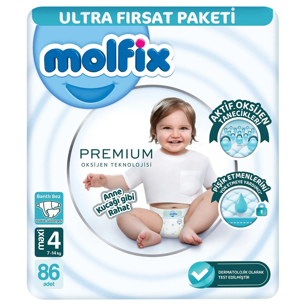 Molfix Premıum Maxi Bebek Bezi 86Lı