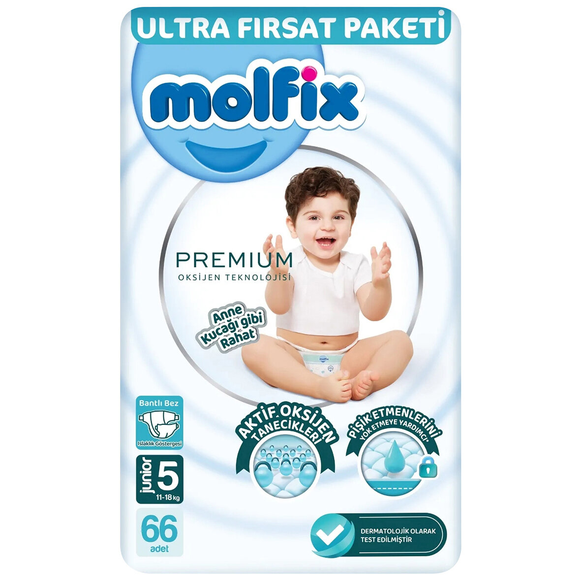 Molfix Premıum Oksijen Ult.Fırs.Paketi Junıor 66Lı