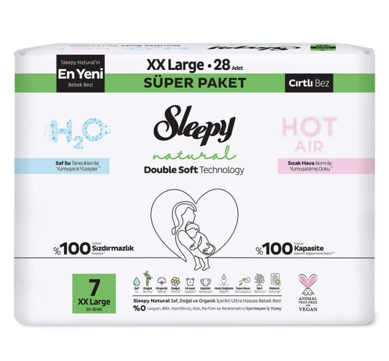Sleepy Natural Double Soft 7 No 20-30 Kg 28 Li