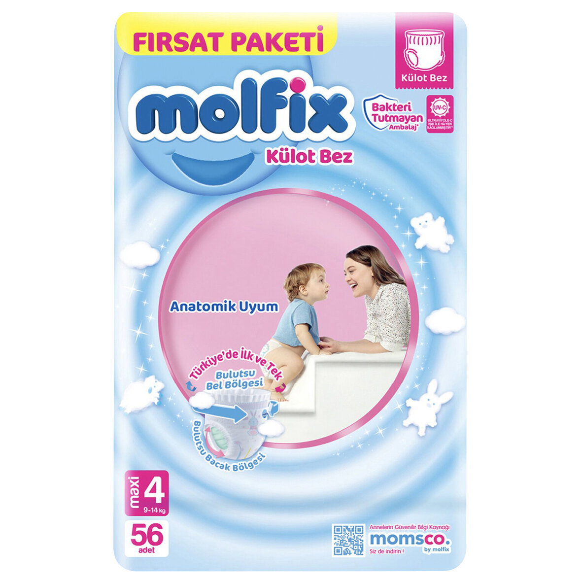 Molfıx Klt Bez Super Frst 4Beden Maxı 9-14Kg 56'Lı