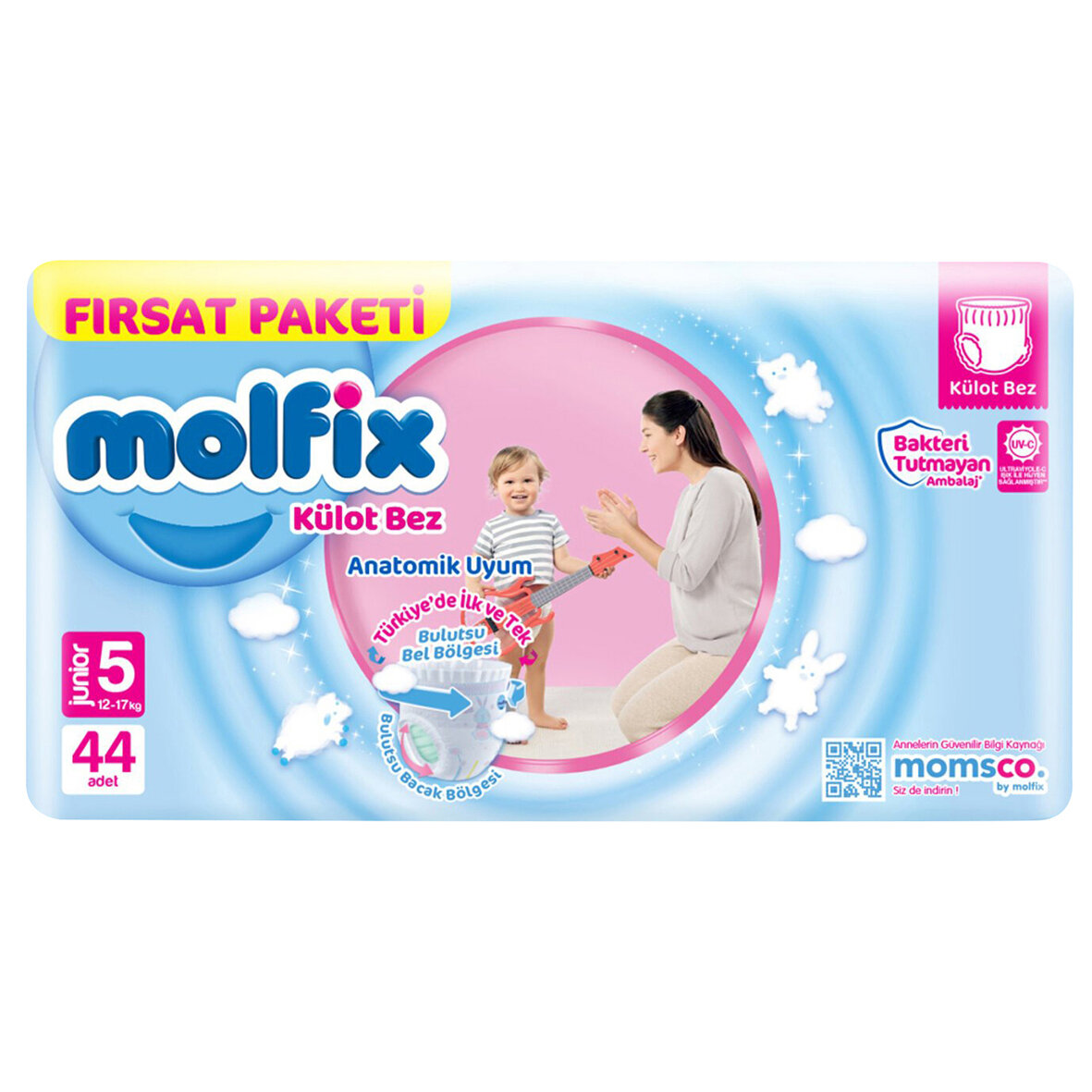 Molfıx Klt Bez Super Frst 5Beden Jnr 12-17Kg 44'Lu