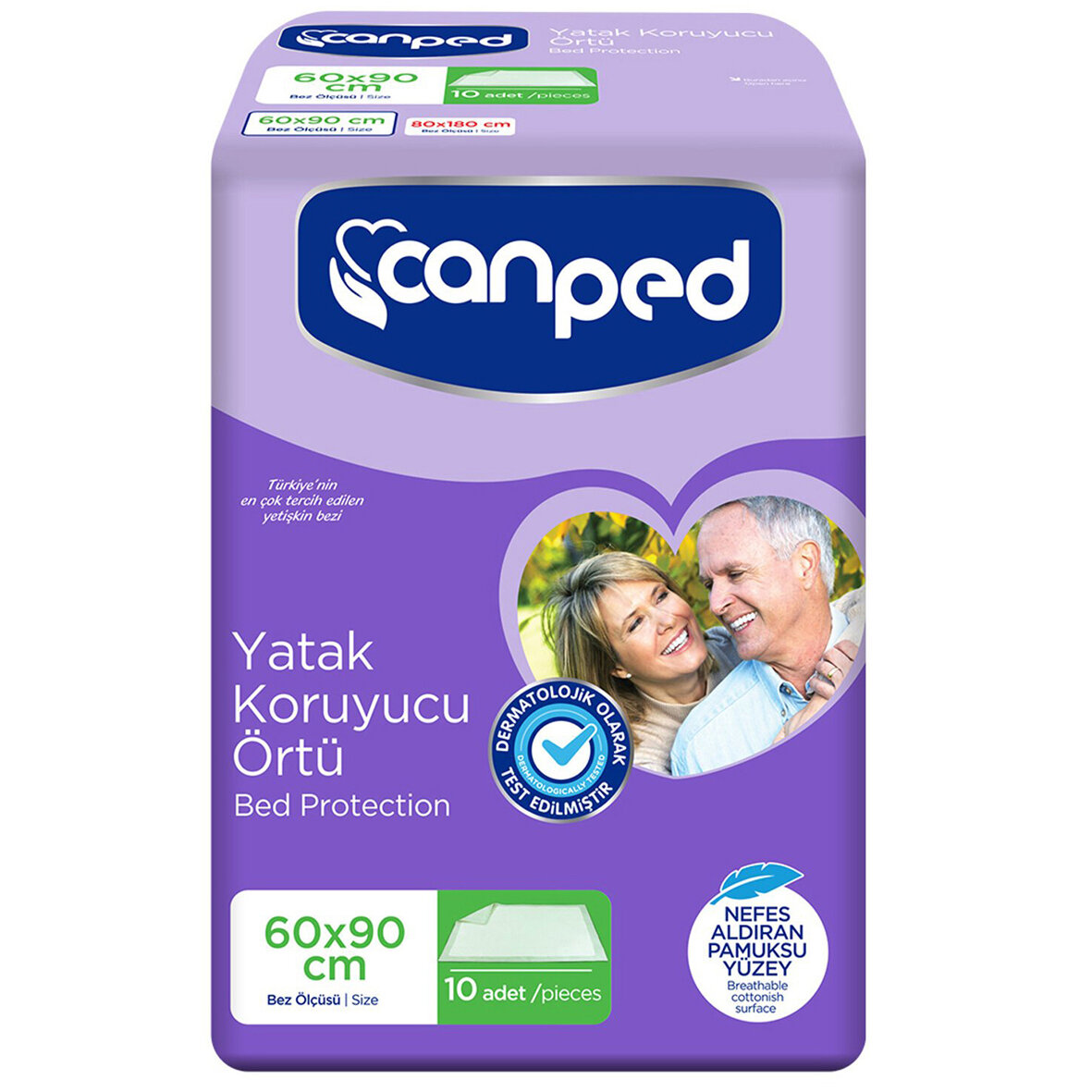 Canped Yatak Koruyucu Örtü 60X90 10 Lu