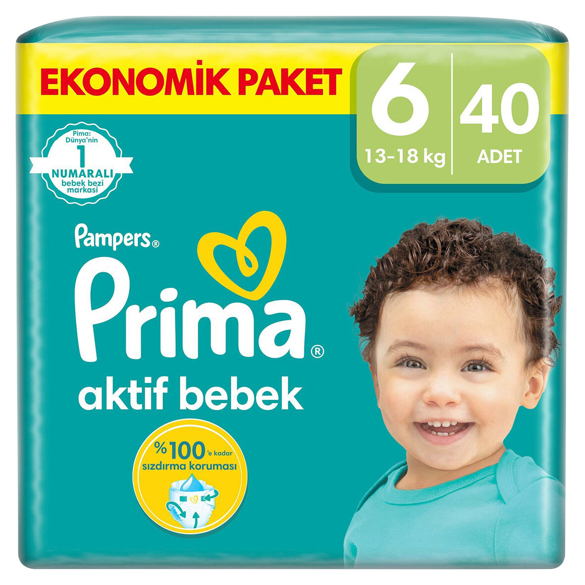 Prıma Ab Ekonomik Paket 6 Beden 13+Kg 40 Adet