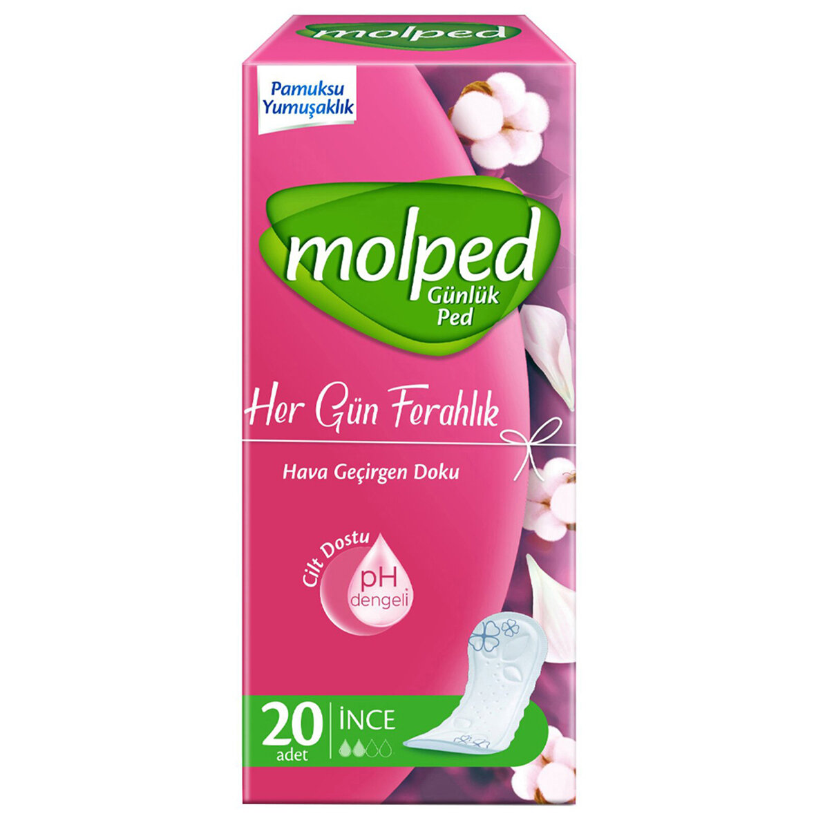 Molped Her Gün Ferahlık Günlük Ped 20'Li