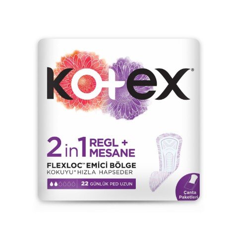 Kotex 2In1 Günlük Ped 22Li