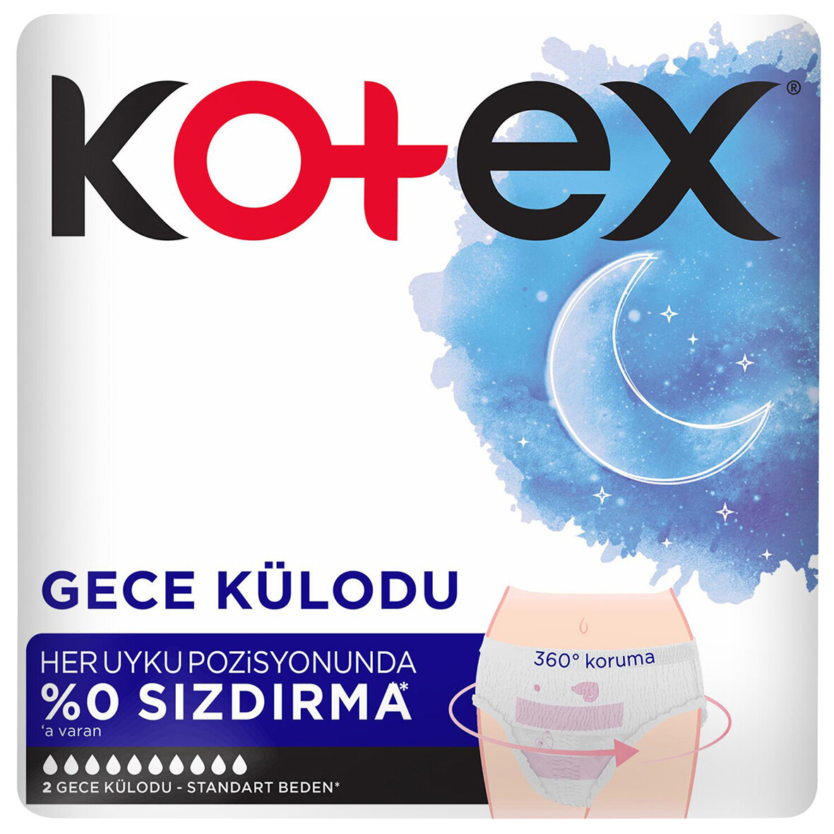 Kotex Regl Gece Külodu 2Li