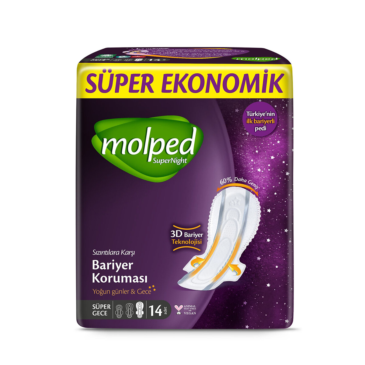 Molped Süper Nıght Süper Ekonomik Süper Gece 14Lü