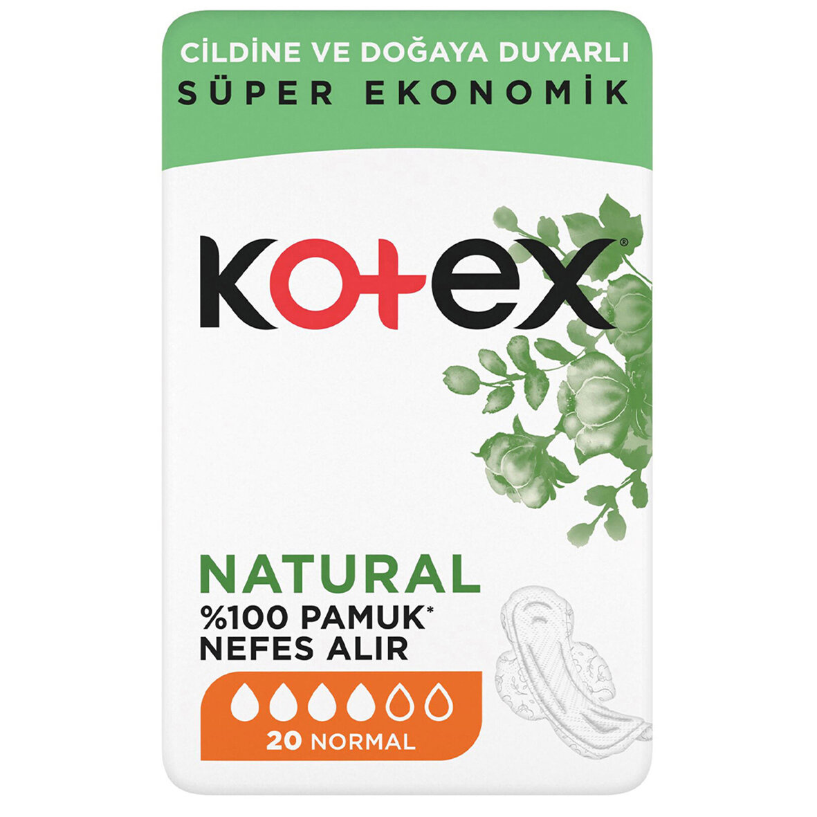 Kotex Natural Ultra Süper Eko Normal 20Li