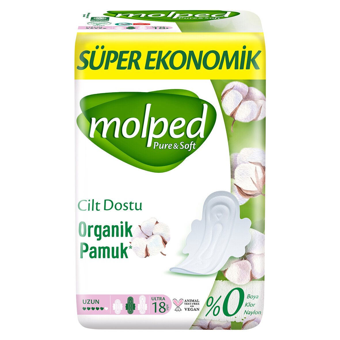 Molped Pure&Soft Uzun Süper Ekonomik 18Li