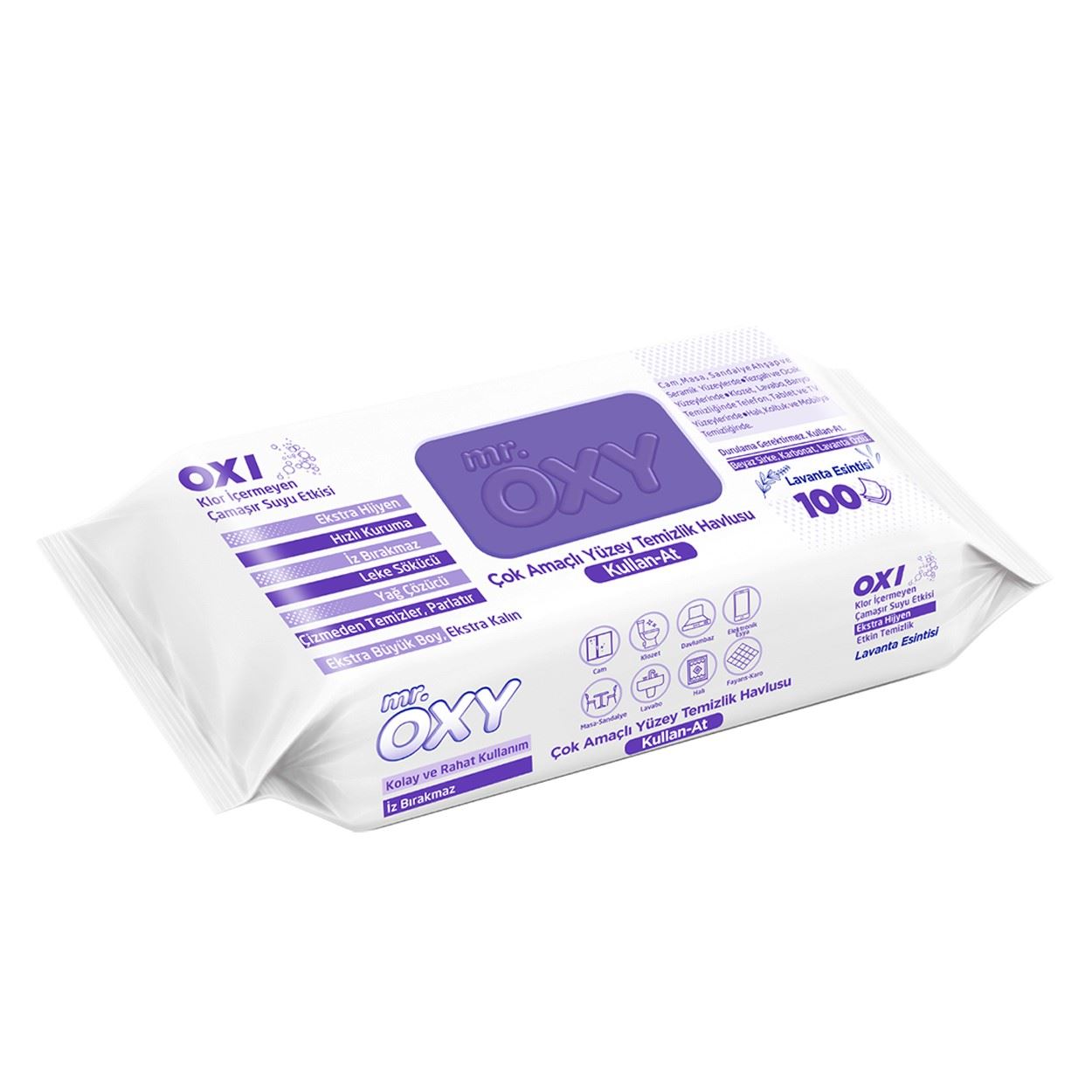 Mr Oxy Yüzey Temizlik Havlusu Lavanta 100 Lü