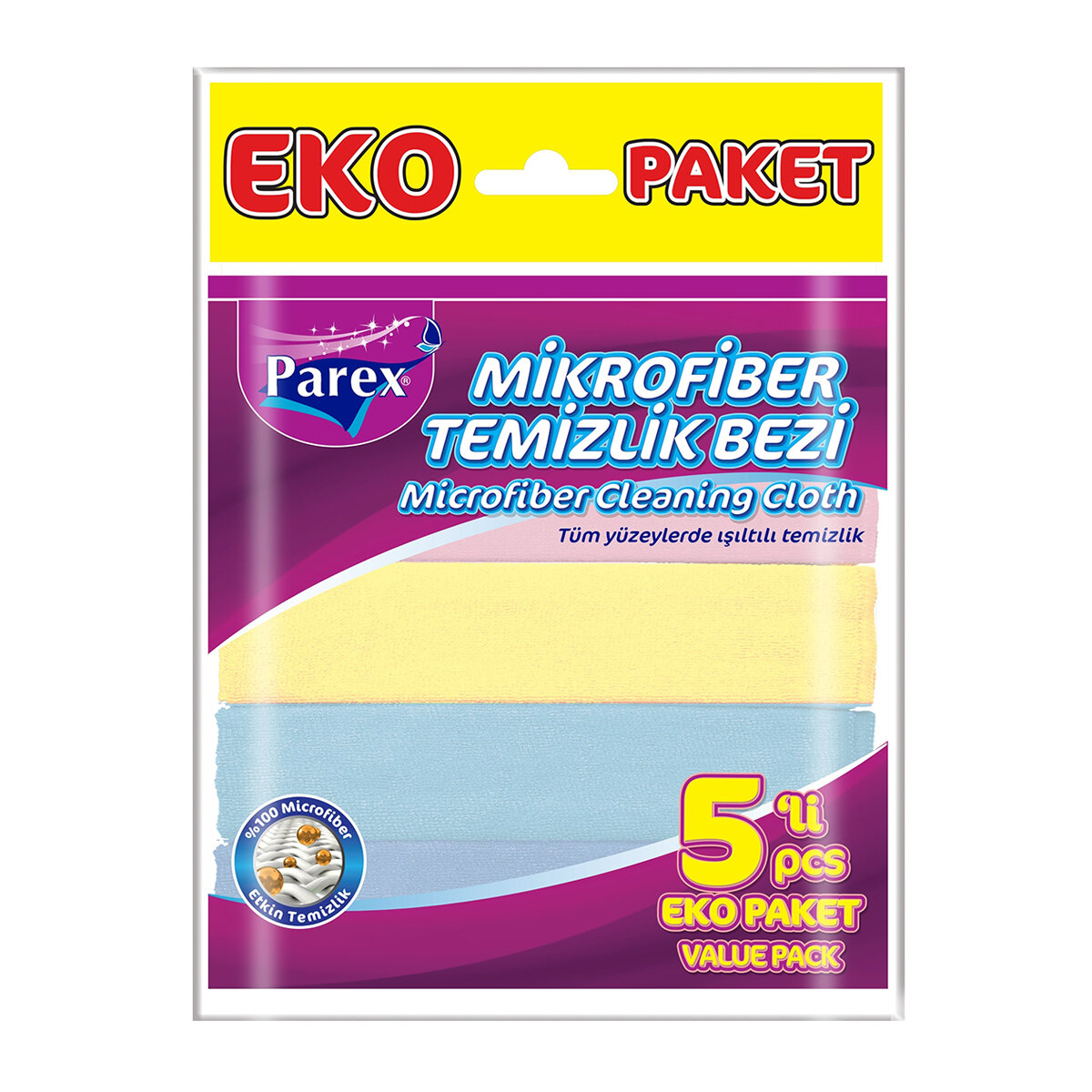 Parex Mikrofiber Temizlik Bezi 5Li