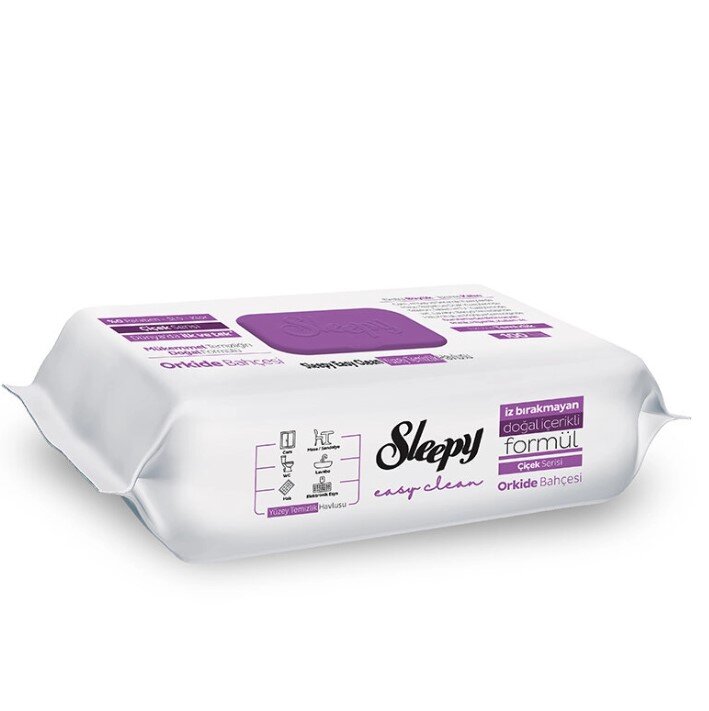 Sleepy Yüzey Temizlik Havlusu Orkide Bahçesi 100Lü