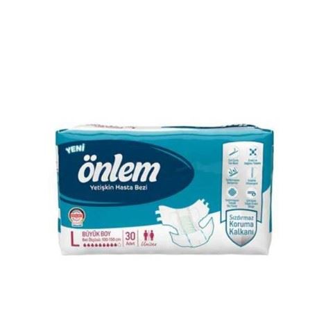 Önlem Yetişkin Hasta Bezi Bel Bantlı Large 30Lu