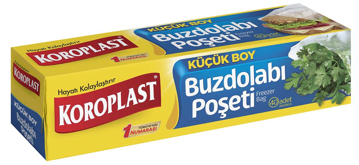 Koroplast Küçük Boy Buzdolabı Poşeti 40'Lı