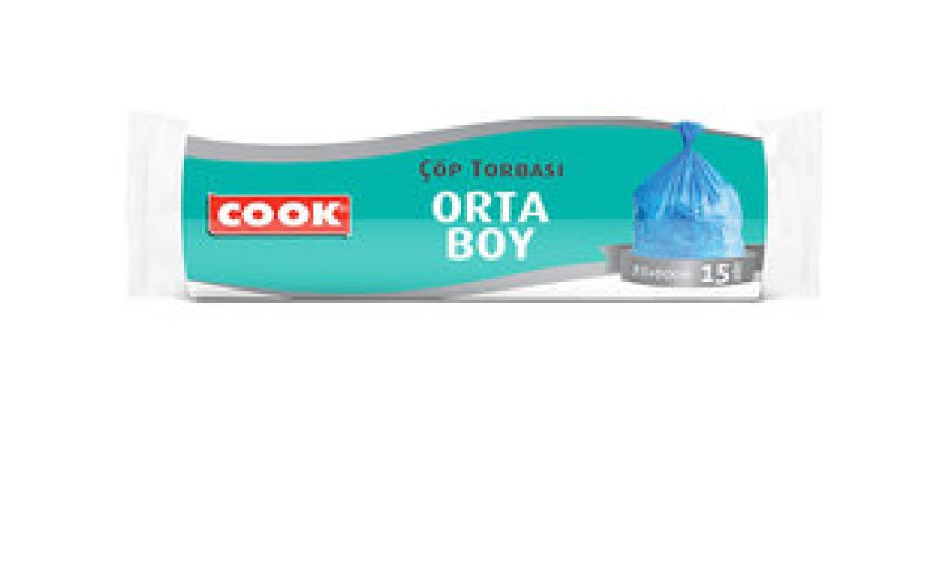 Cook Orta Boy Çöp Torbası Kokusuz 15'Li
