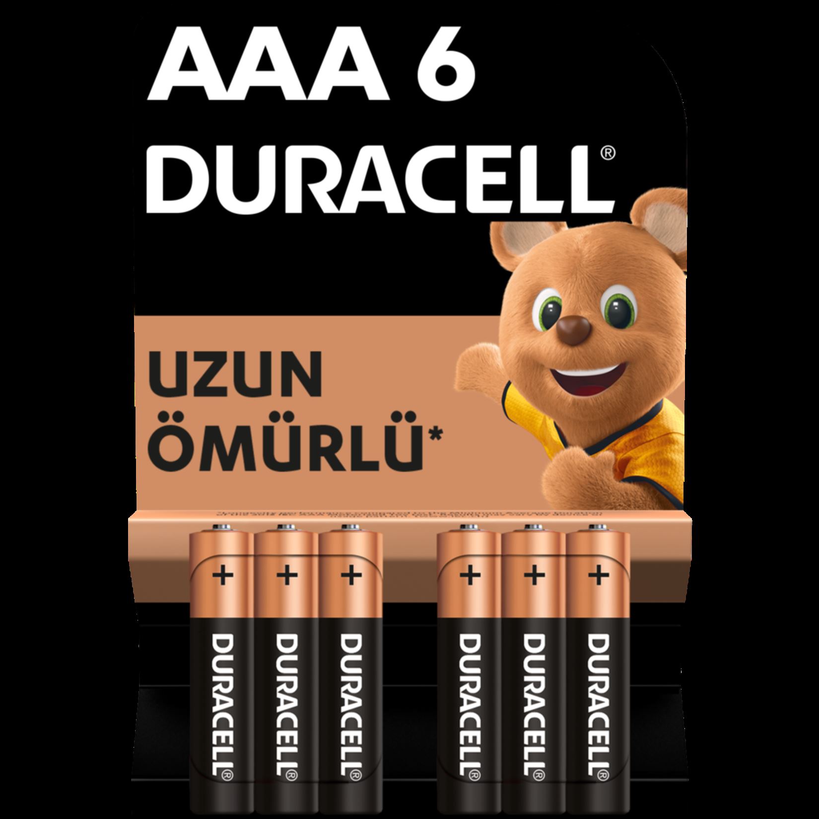Duracell Basıc 6Lı İnce Kalem Pil Aaa