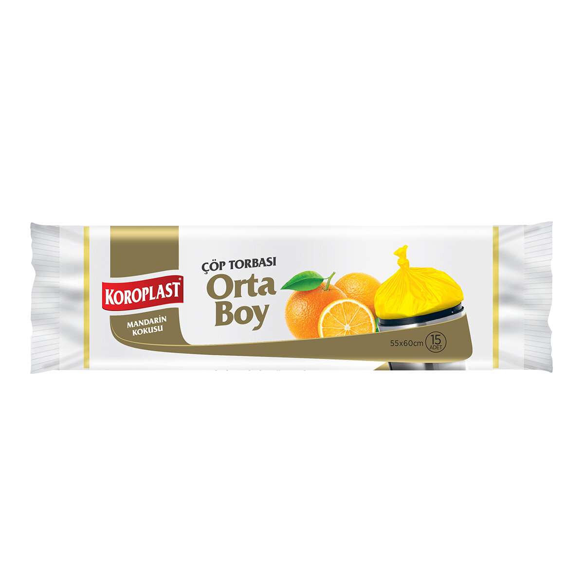 Koroplast Mandarin Çöp Torbası Orta Boy 15Li