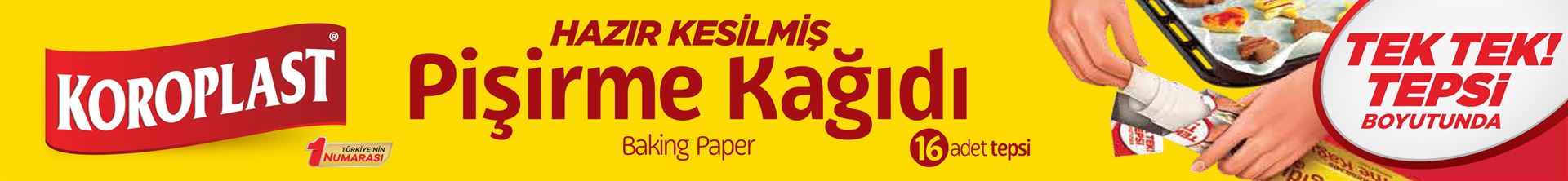 Koroplast Pişirme Kağıdı Hazır Kesilmiş 16Lı