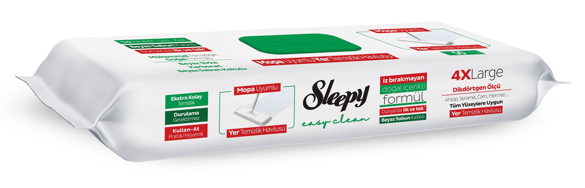Sleepy Easy Clean Yer Temizlik Havlusu 50'Li