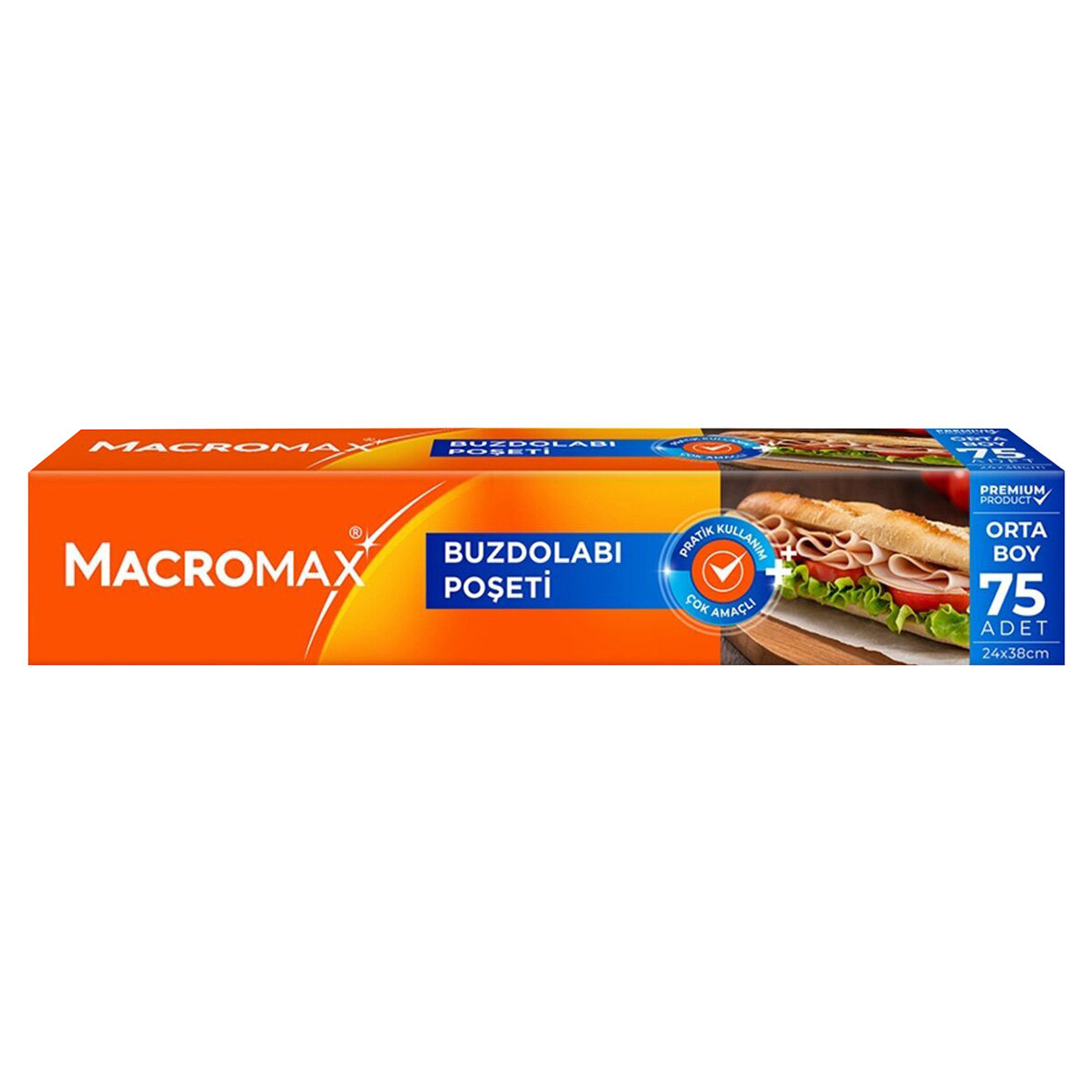 Macromax Buzdolabı Poşeti Orta Boy - 75 Li Paket