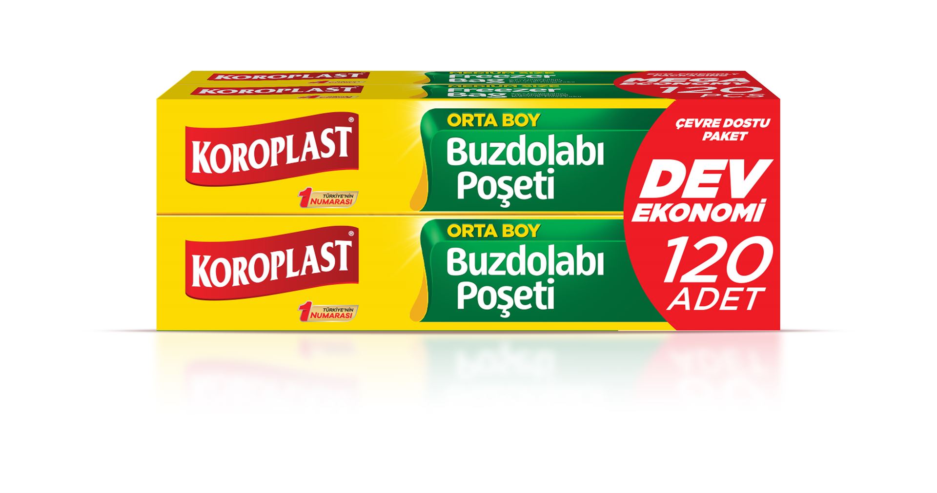 Koroplast Dev Eko Buzdolabı Poşeti(3+1)Orta 120Li