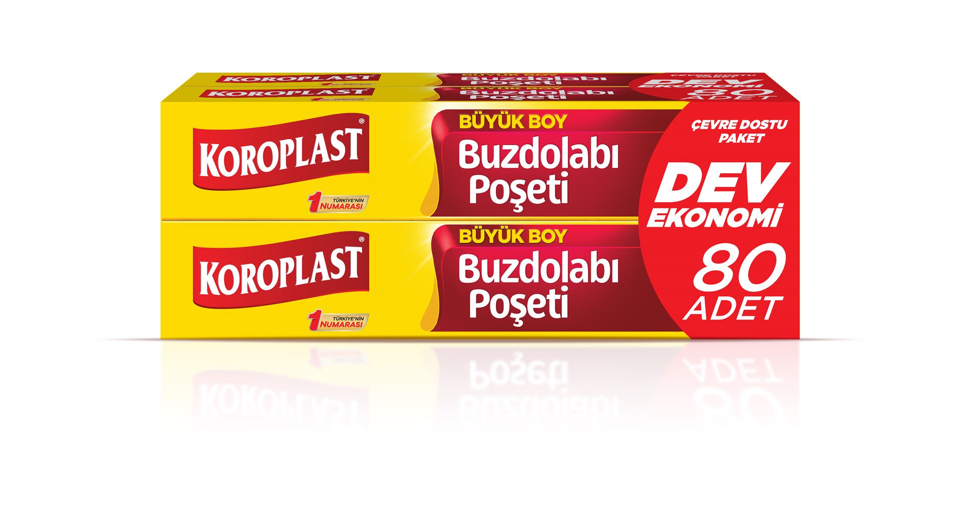 Koroplast Dev Eko Buzdolabı Poşeti(3+1)Büyük 80Li