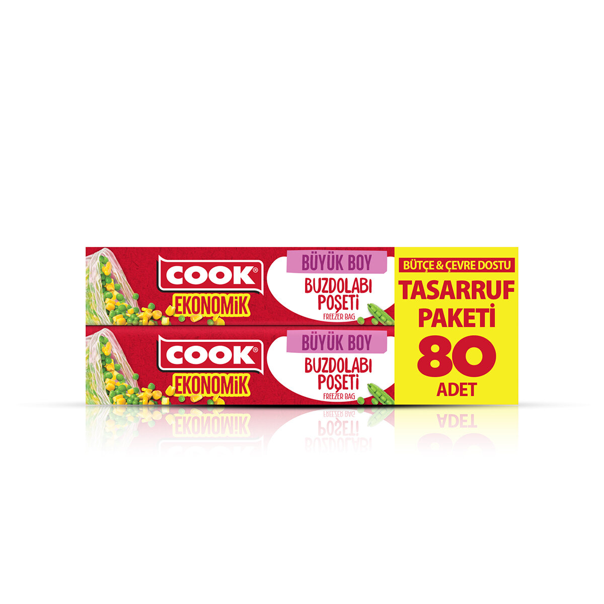 Cook Eko Buzdolabı Poşeti Büyük Boy 80Li