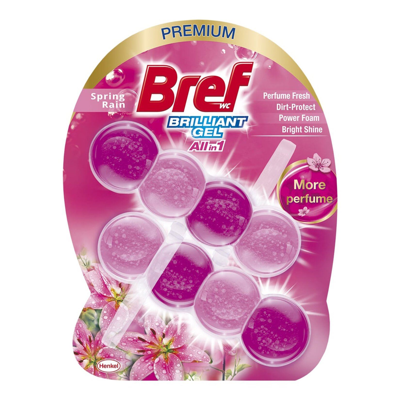 Bref Brıllıant Gel Sprıng Raın-Klozet Bloğu 2X42g