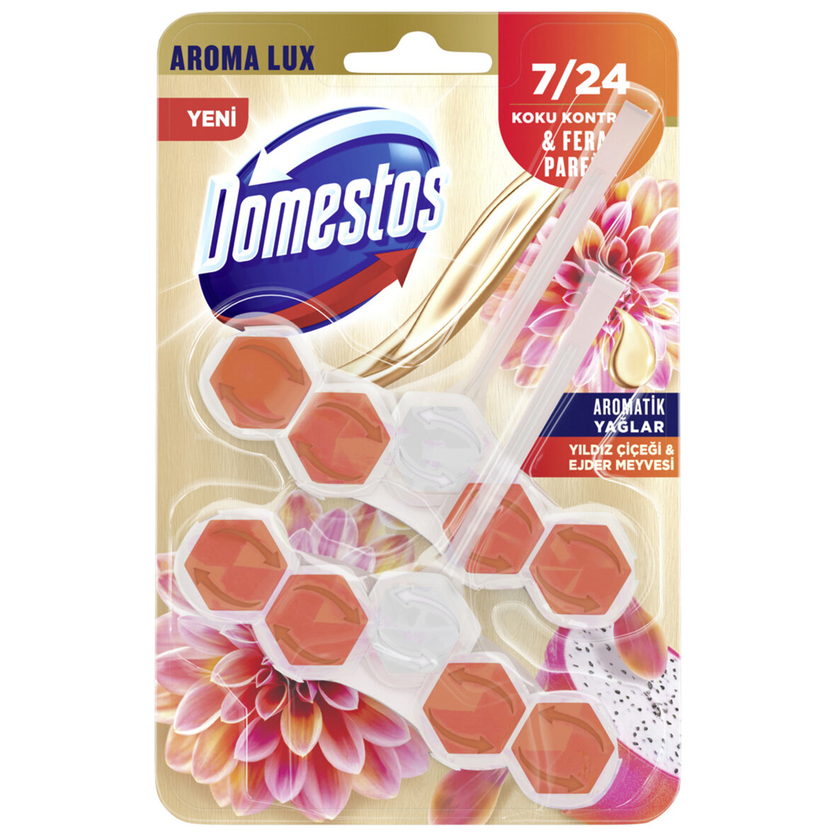 Domestos Wc Blok Lux Yıldız Çiçe.&Ejder Mey.2X50 G
