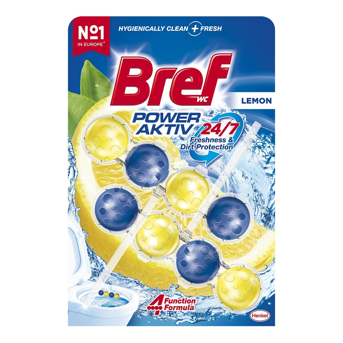 Bref Wc Blok Power Aktıv Limon 2X50 G