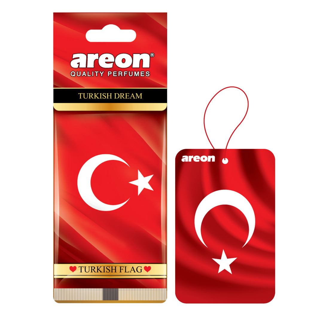 Areon Türk Bayrağı Kağıt Araba Kokusu