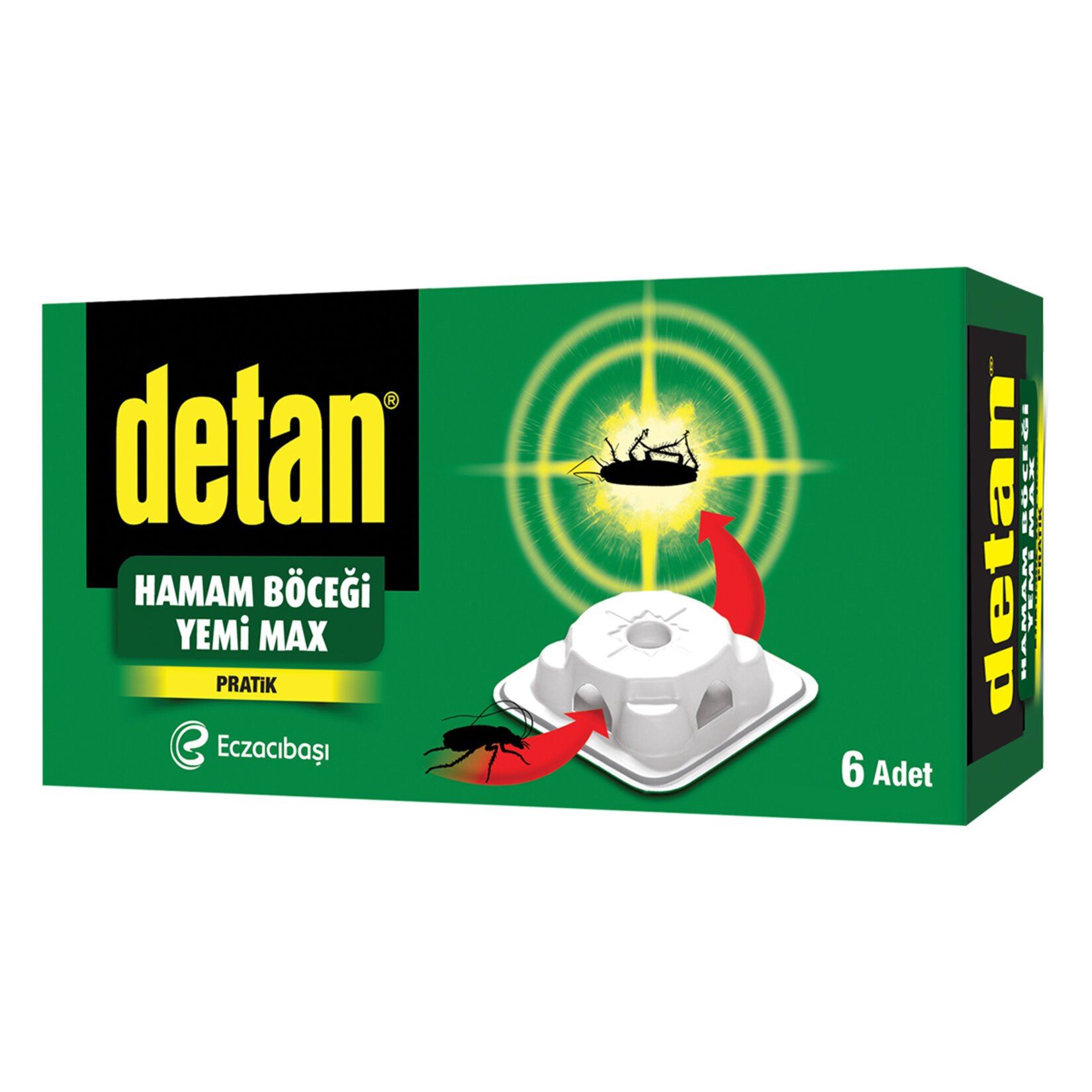 Detan Hamam Böceği Yemi  Max 6 Adet