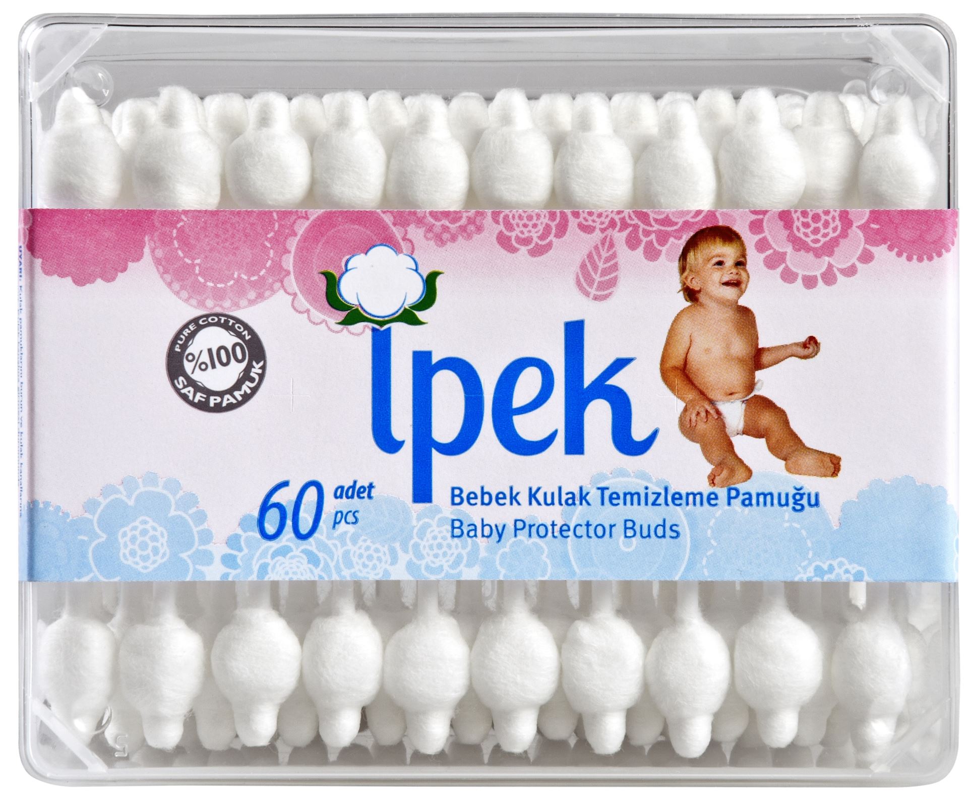İpek Bebek Kulak Temizleme Pamuğu 60Lı