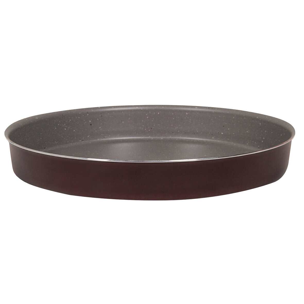 Mehtap Bordo Granit Yuvarlak Tepsi 34Cm
