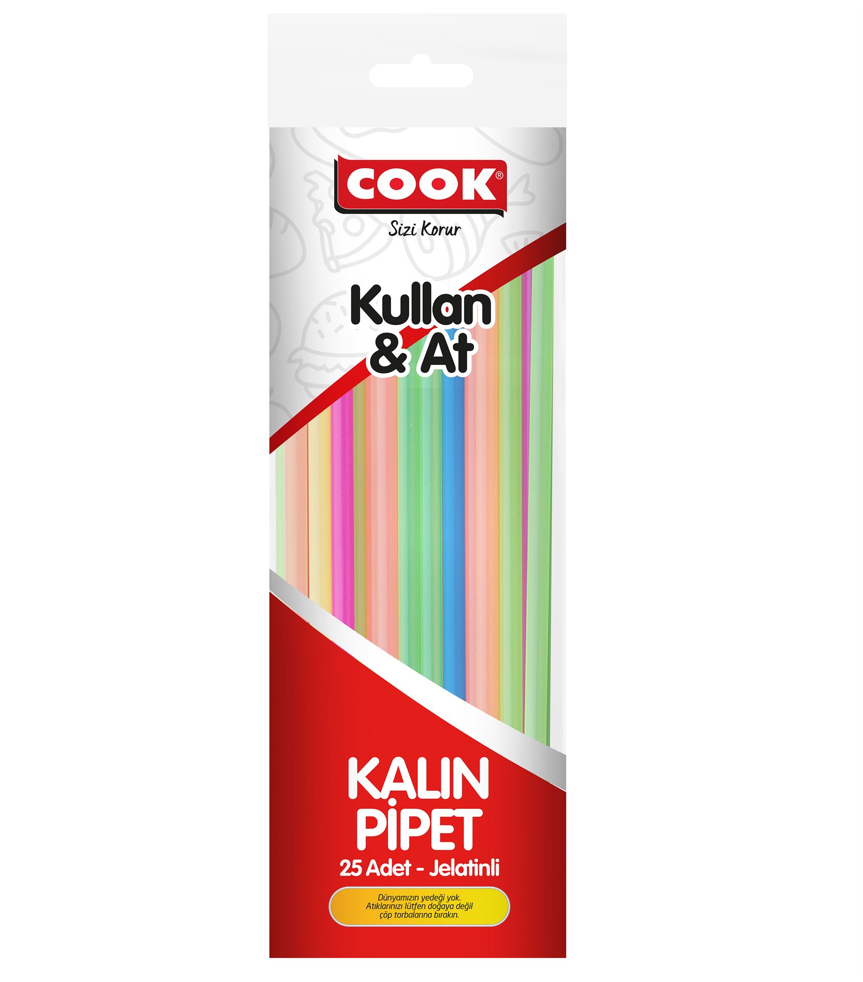 Cook Kalın Jelatinli Pipet 25Li