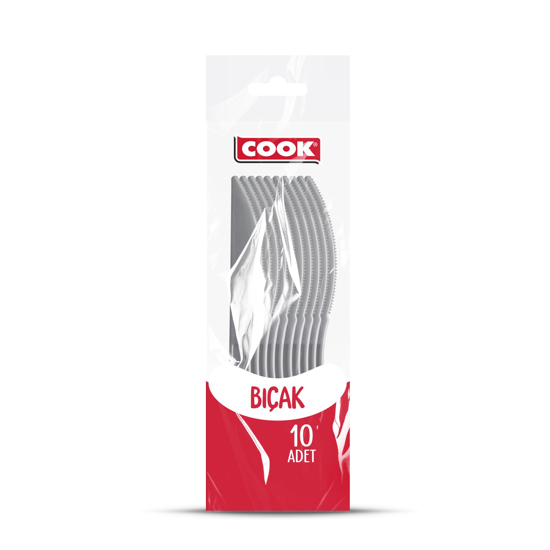 Cook Lüks Plastik Bıçak 10Lu (Tg)