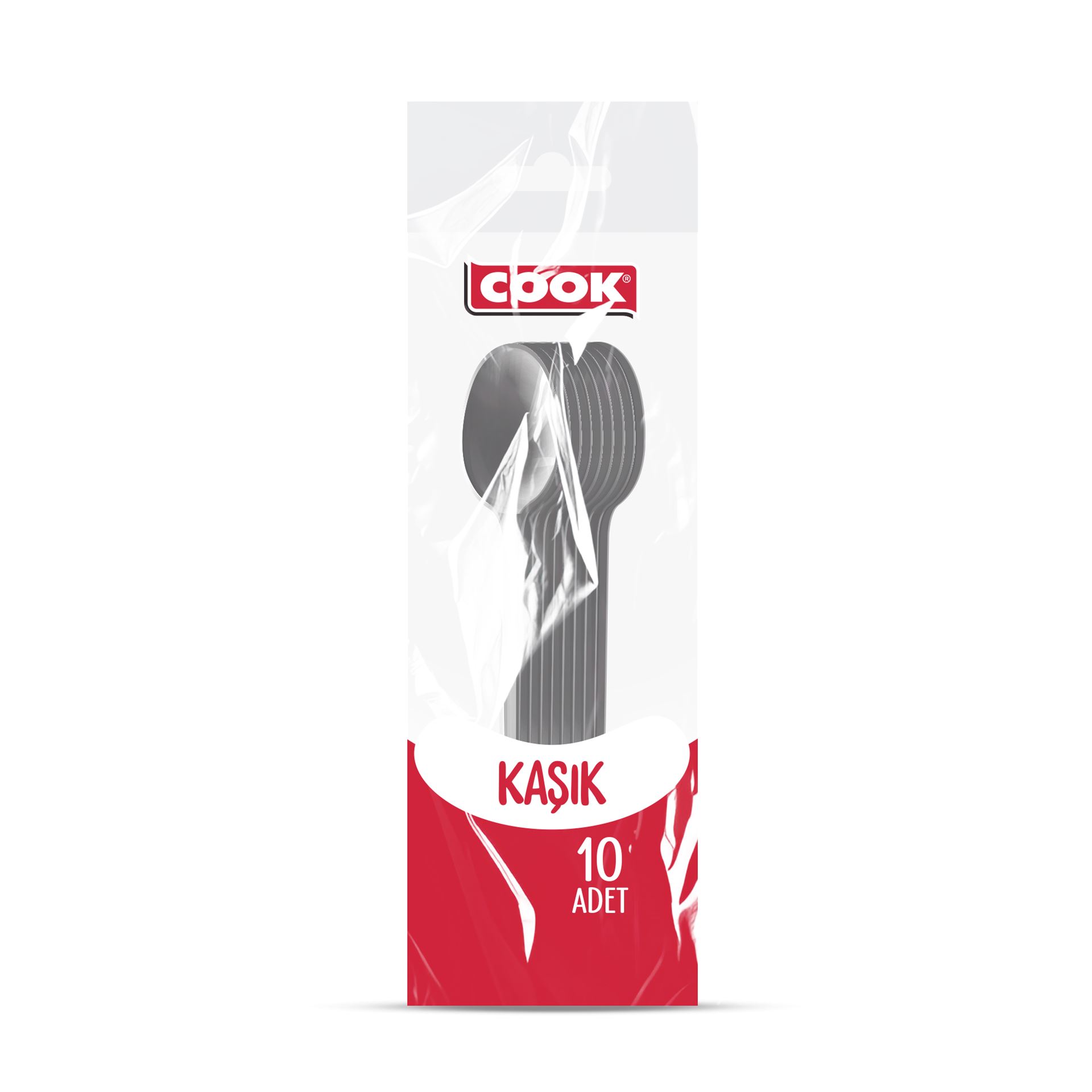 Cook Lüks Plastik Kaşık 10Lu (Tg)