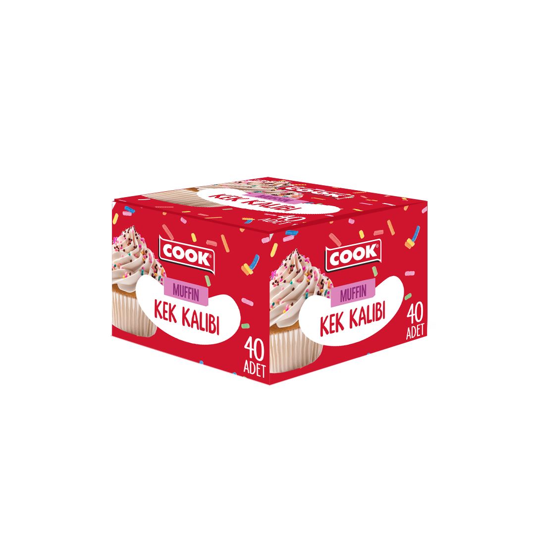 Cook Muffın Kek Kalıbı 40 Adet (Tg)