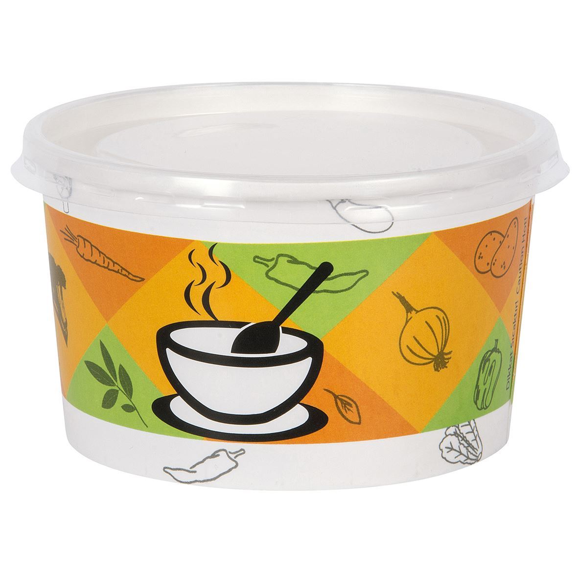 Doğa Cup 14 Oz Çorba Kasesi 25 Kase + 25 Kapak